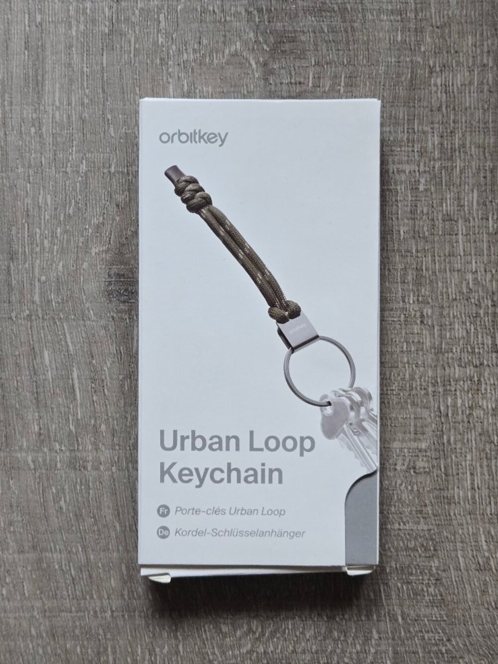 Orbitkey Urban Loop Keychain, Olive BRAND NEW